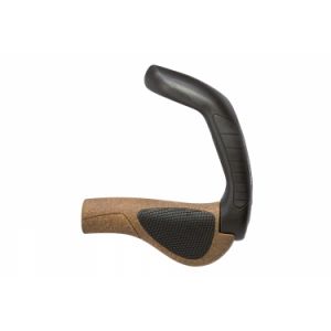 Ergon GP5-L BioKork Grip de VTT et de Vélo Adulte Unisexe, Marron, Taille Unique