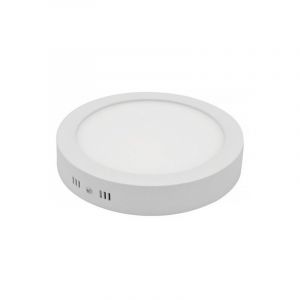 Optonica Plafonnier de surface led 6W rond ?120mm - Blanc Naturel 4500K
