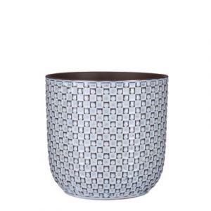 Mica Decorations Pot rond céramique Daan bleu ø21,5 x h.20,5 cm