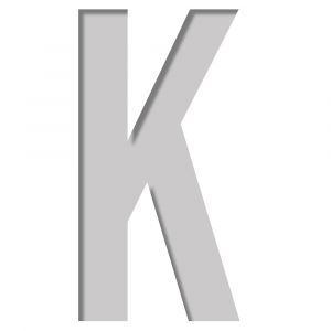 Plage Pochoir lettres & chiffres, pochoir lettre K, facile à utiliser, 9,5 cm X 9,5 cm