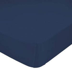 Basic Drap-Housse Bleu Marine