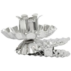 Image de Creotime Pinces à bougies - Argenté - 8 pcs