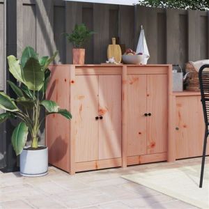 VidaXL Portes de cuisine d'extérieur 2 pcs bois massif douglas