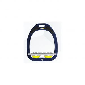 Étriers Plat Grip Marine/Blanc/Jaune Flex-On Green Composite