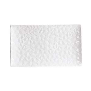 Table passion Plat rectangulaire Oasis blanc 18x31 cm