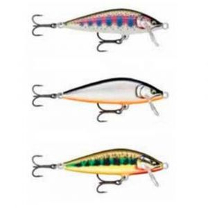 Image de Rapala Leurre de Pêche Countdown Elite - Construction Balsa - Leurre d'eau Douce Coulant - Profondeur de Nage 0,9m - Taille 5,5cm/5g - Fabriqué en Estonie - Gilded Rainbow Trout