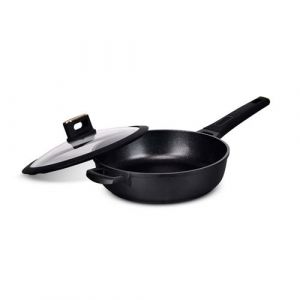 Sauteuse avec couvercle BRASS - fonte d'aluminium - Ø 24 cm - noir