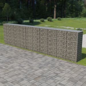 VidaXL Mur ? gabion avec couvercles Acier galvanis? 600 x 50 x 150 cm