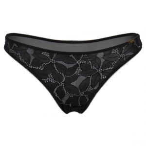 GOSSARD Culotte classique - Noire Glossies Lotus - Couleur Noir - Taille XL