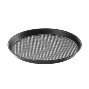 Hendi Moules à pizza, plateaux de four à pizza, ronds, perforées, idéaux pour une cuisson uniforme des pizzas, ø260x(H)25 mm, acier au carbone recouvert d'oxyde de fer
