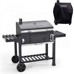 Taino - hero xxl Set Fumoir bbq Chariot de cuisson au charbon de bois Barbecue Fumoir Hotte