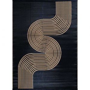NO NAME - Tapis ext&eacute;rieur en polypropyl&egrave;ne Spargi 1743 noir 180 x 280 cm