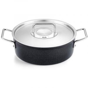 Fissler Adamant Cocotte En Aluminium (28 cm, 4,3 l) Sautoir Avec Revêtement Antiadhésif, Avec Couvercle Métallique, Compatible Induction, Anthracite