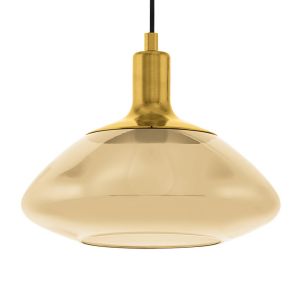 Image de Eglo Suspension TORRONTES Laiton, 1 lumière - Moderne - Intérieur - TORRONTES - Délai de livraison moyen: 10 à 14 jours ouvrés. Port gratuit France métropolitaine et Belgique dès 100 €.