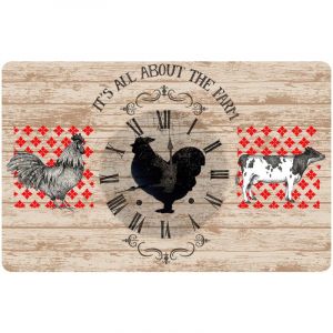 Douceur d'intérieur - Set de table Ferme - 44 x 28,5 cm - Beige - Douceur d'intérieur