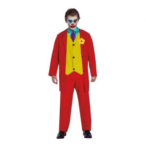 Image de Axho Déguisement clown rouge fou adulte - Taille: M (48-50)