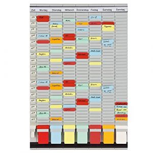 Franken PV-SET3 Organiseur de bureau avec cartes en T et en-têtes en allemand 35 pièces 47,4 x 78 cm