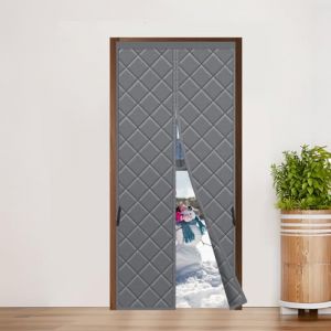 Sekey Rideau Thermique Occlusion Protection Froid et Chaleur Magnétique Isolé Coupe-Vent pour Salon et Balcon 80 x 200 cm