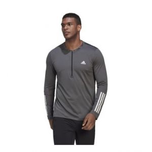 Adidas Maillot d entrainement a manches longues et fermeture eclair 1 4 m