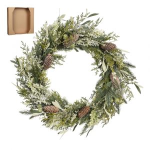 House of Seasons Maison des Saisons Alva Couronne de Noël - Ø50 cm - Vert