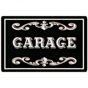 N.a! Plaque de porte en métal Garage