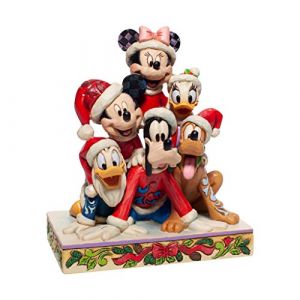 Mickey et ses amis de ent aient avec Holiday C er 'Figurine