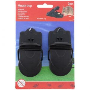 Souricière - 2 pièces - compacte et puissante - 95 × 45 × 40 mm