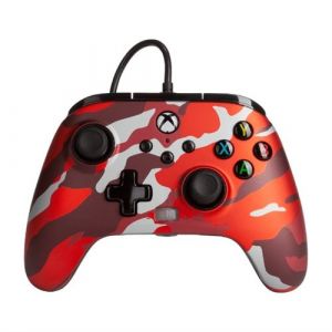 Image de PowerA Manette filaire améliorée pour Xbox Séries X/S Camouflage Rouge Métallique