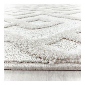 Allotapis Tapis scandinave rond Saloda Crème ø 120 - Crème