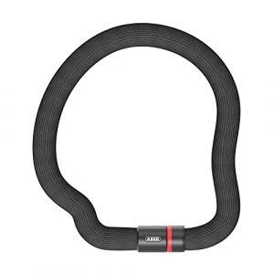 Abus Antivol à chaîne Goose Lock 4204K - Antivol de vélo flexible et anti-claquement en acier trempé - Chaîne en acier trempé de 4 mm d'épaisseur - Diamètre total : 28 mm - Longueur : 85 cm - Avec clé