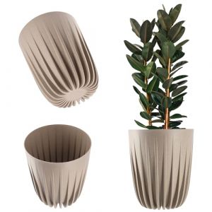 Cache Pot Eco + Insert Marron 30x36cm - Kadax