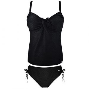 Maillot de bain 2 pièces Grain de sable Tankini+zigzag dora noir 2p Noir Taille : 36