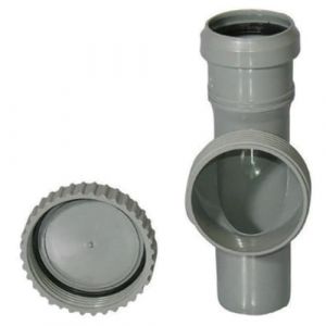 Valsir Inspection PP HTRE avec Bouchon Rond filet&eacute; 50 mm, Multicolore, Standard