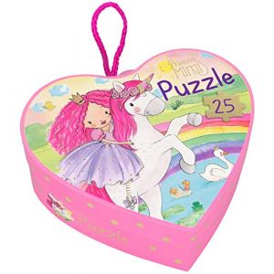 Image de Depesche Princess Mimi puzzle filles 19 cm carton rose 25 pièces