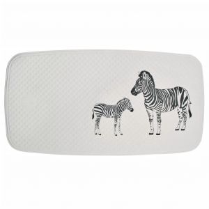 Image de Ridder Tapis de bain Zebra 38x72 cm Blanc et noir