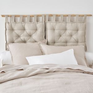 Tête de lit matel ée pur coton, Scenario Naturel Taille 50x70 cm
