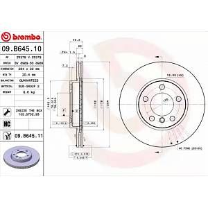 Brembo Jeu de 2 disques de frein (06509.B645.11)