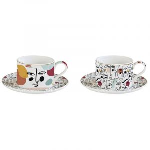 Easy life Coffret 2 Tasses Déjeuner 24 Cl - Modernism