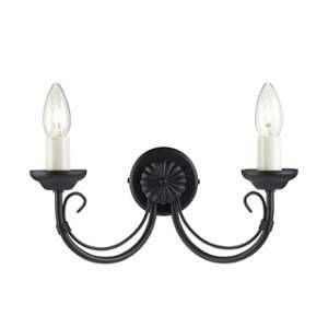 Image de Elstead Applique Murale Chartwell 2x60W - Noir - LIGHTING - ch2blk