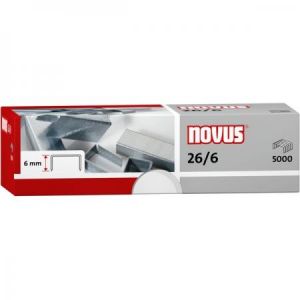 Novus 040-0160 - Boîte de 5000 agrafes 26/6 Standard, acier galvanisé