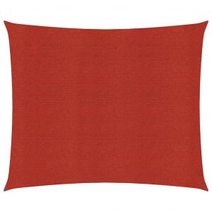 VidaXL Voile d'ombrage 160 g/m² Rouge 3x3 m PEHD