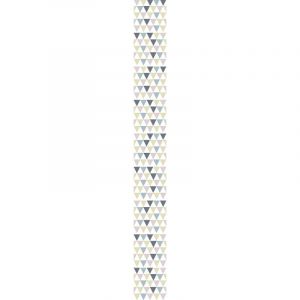 Plage Stickers adh&eacute;sifs - sticker carrelage mural Polygone 10x10cm - gris, bleu, jaune et rose