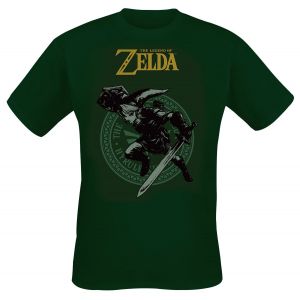 T-Shirt Manches courtes Gaming de The Legend Of Zelda - Link - M à XXL - pour Homme - vert