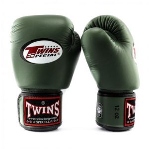 Gants de boxe Twins Military-12 oz-Vert-12 oz--12 oz-Vert--------------Vert-