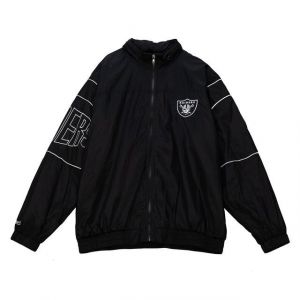 Mitchell & ness Veste de surv&ecirc;tement NFL Los Angeles Raiders Sideline Jacket 1992