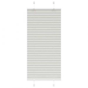 VidaXL Store pliss&eacute; gris clair 55x150 cm largeur du tissu 54,4 cm, store pliss&eacute; de fen&ecirc;tre, store accord&eacute;on, store pliss&eacute; de 4015338
