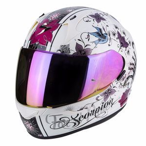 Image de Scorpion Casque intégral EXO-390 CHICA blanc/noir - M