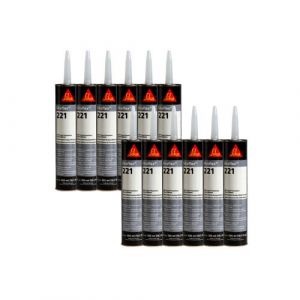Sika Lot de 12 colles mastic multi-usages flex 221 - Blanc - 300ml