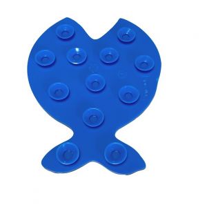 Spirella Lot de 5 Stickers figurines antidérapantes de douche ou baignoire pvc hungry 12,5x10cm Bleu - Bleu