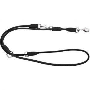 Kerbl Laisse pour chiens Roma 2 m Cuir Noir 81097